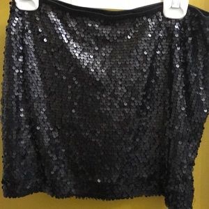 Black Sequin mini skirt Express size S so sexy!